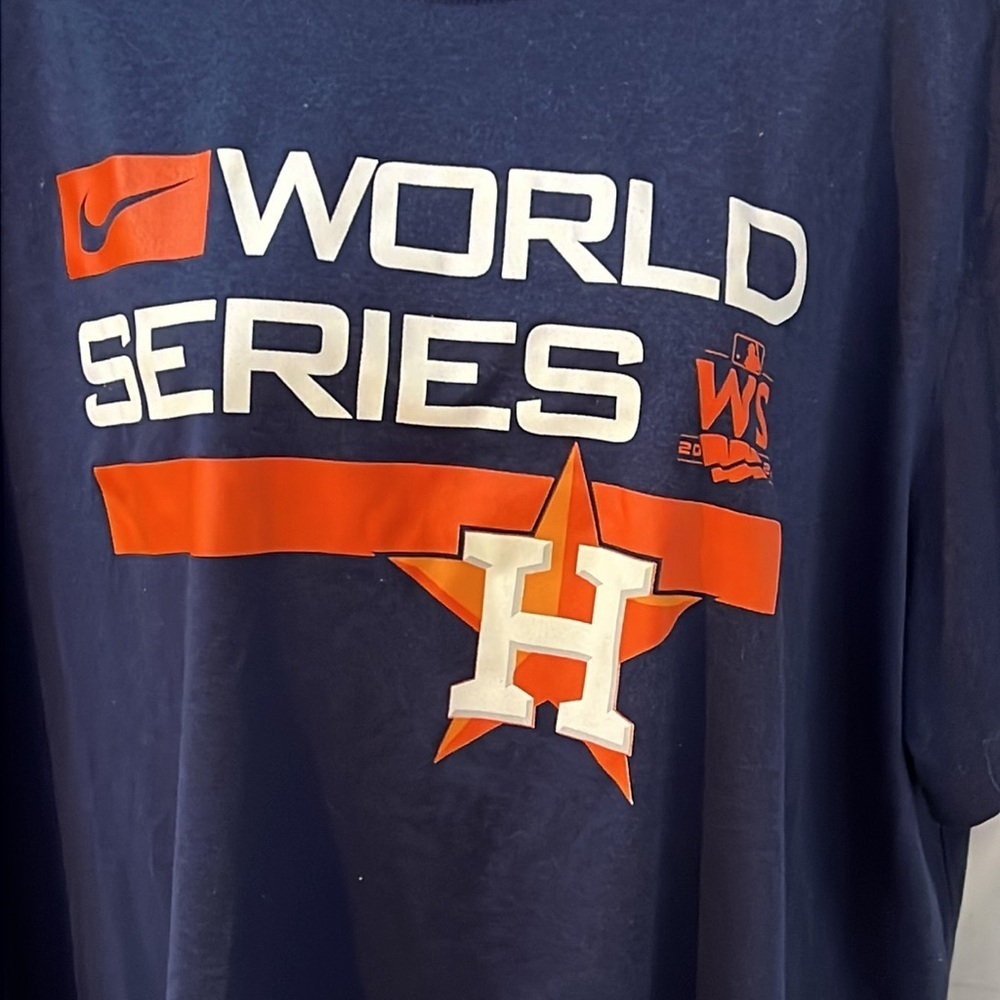 Nike Dri Fit Womens World Series Houston Astros T-Shirt Size XXL - Picture 2 of 4